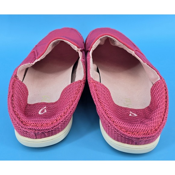 Olukai Nohea Pink Mesh Slip On Shoes Girls Sz 6 EU 38 Women's 7.5 Loafers Beach - Picture 6 of 8